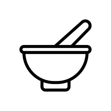 Şeffaf bir arkaplan üzerinde pestle vektör çizimi. Konsept ve grafik tasarım için ince çizgi simgesi.. 