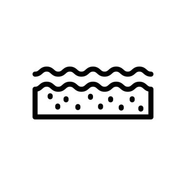 Şeffaf bir arkaplan üzerinde deri vektör çizimi. Konsept ve grafik tasarım için ince çizgi simgesi..