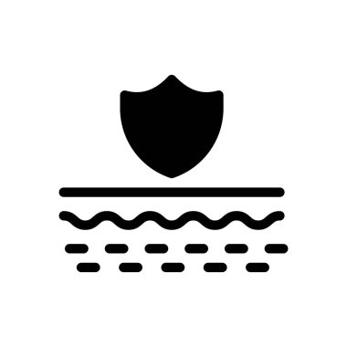 Saydam bir arkaplan üzerinde kalkan vektör çizimi. Konsept ve grafik tasarımı için mükemmel kalite semboller.. 