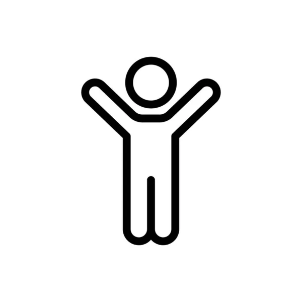 Людина Векторна Ілюстрація Прозорому Фоні Символи Якості Премій Піктограма Тонкої — стоковий вектор