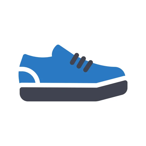 Sneakers Vector Illustration Transparent Background Premium Quality Symbols Glyphs Icon — Stock Vector