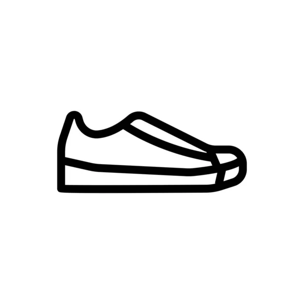 Sneakers Vektor Illustration Transparent Bakgrund Premium Kvalitetssymboler Tunn Linje Ikon — Stock vektor