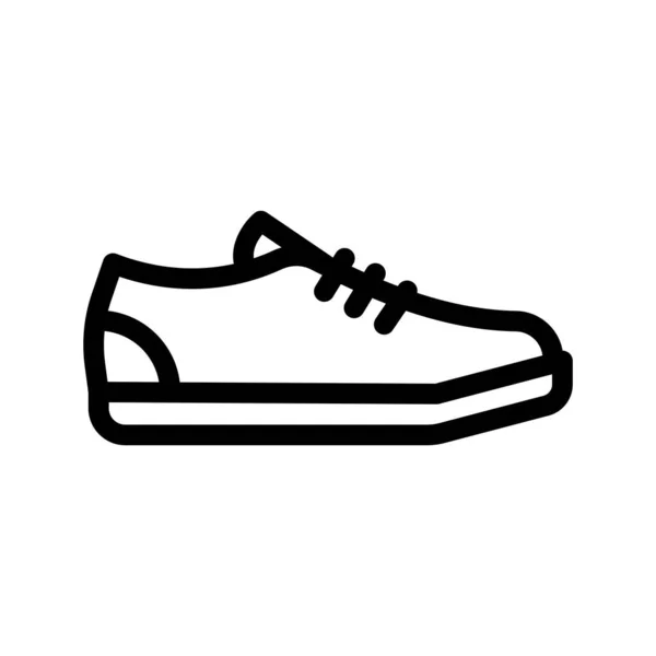 Sneakers Vektor Illustration Transparent Bakgrund Premium Kvalitetssymboler Tunn Linje Ikon — Stock vektor