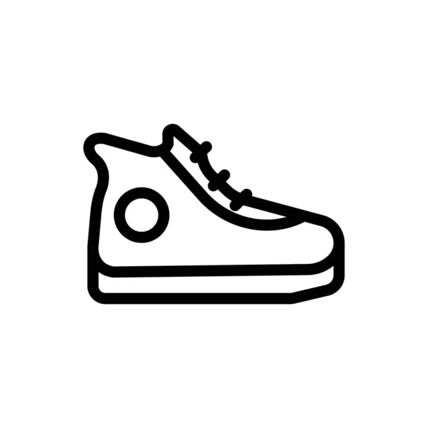 Saydam Bir Arkaplanda Ayakkabı Vektör Çizimi Premium Kalite Semboller Konsept — Stok Vektör