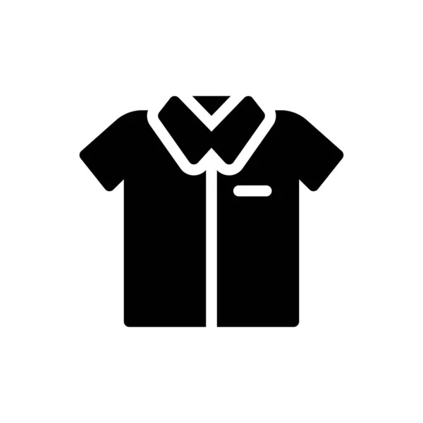 Ilustracja Wektora Koszuli Przejrzystym Tle Symbole Jakości Premium Ikona Glifów — Wektor stockowy
