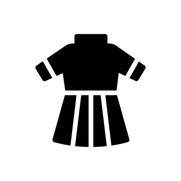 Dress Vector Illustration Transparent Background Premium Quality Symbols Glyphs Icon — Stock vektor