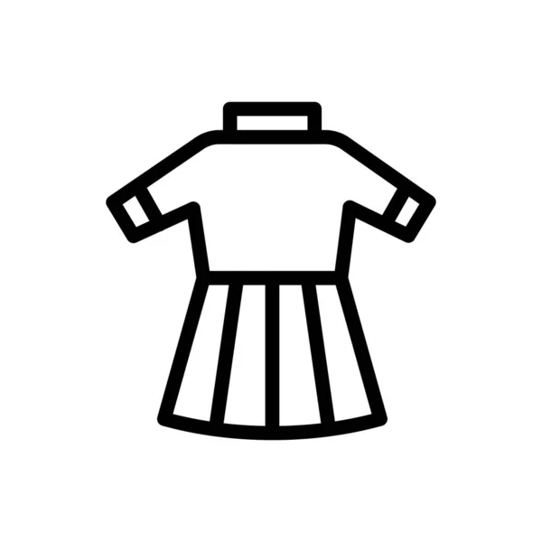 Dress Vektor Illustration Auf Transparentem Hintergrund Hochwertige Symbole Thin Line — Stockvektor