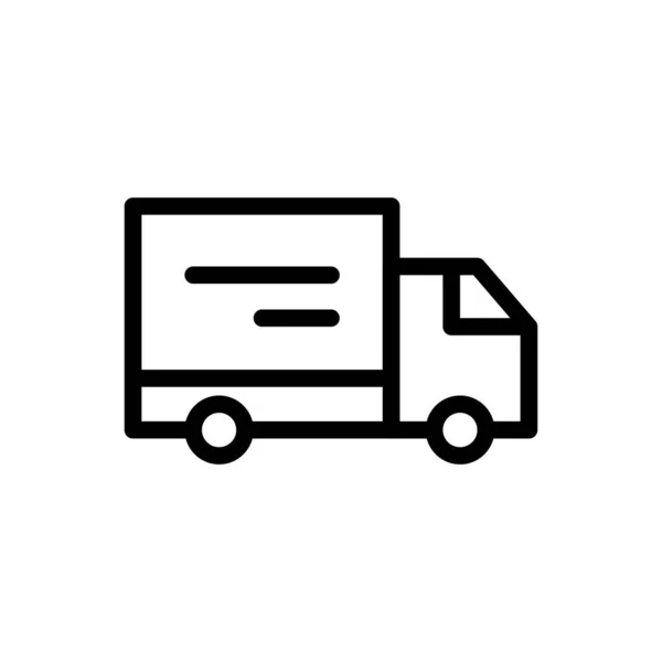 Lkw Vektor Illustration Auf Transparentem Hintergrund Symbole Premium Qualität Thin — Stockvektor