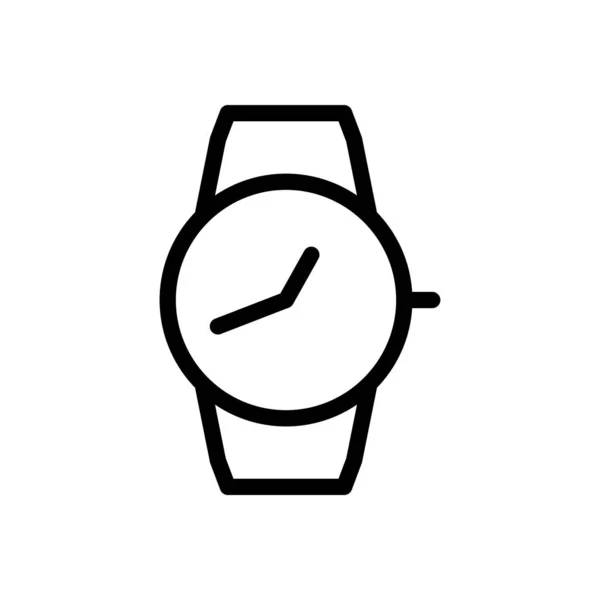 Ilustración Del Vector Del Reloj Pulsera Fondo Transparente Símbolos Calidad — Archivo Imágenes Vectoriales