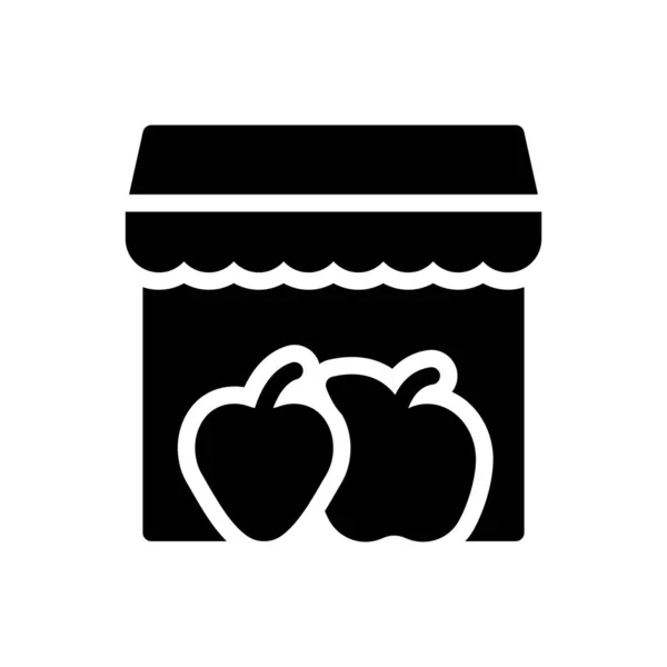Fruits Vector Illustration Transparent Background Premium Quality Symbols Glyphs Icon — Stockvector