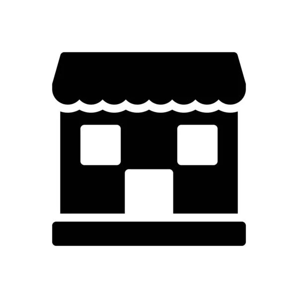 Shop Vektor Illustration Auf Transparentem Hintergrund Hochwertige Symbole Glyphen Symbol — Stockvektor