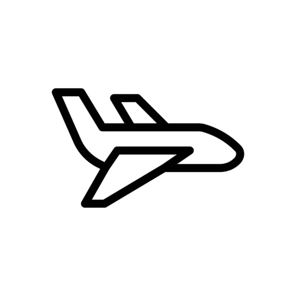 透明背景下的飞行矢量图解 高级质量符号 概念和平面设计的细线图标 — 图库矢量图片