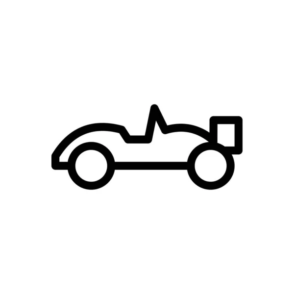 透明背景下的汽车矢量插图 优质符号 概念和平面设计的细线图标 — 图库矢量图片