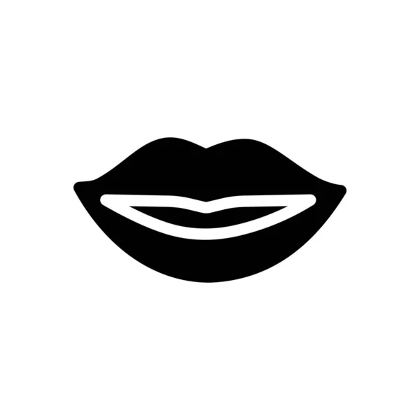 Mouth Vector Illustration Transparent Background Premium Quality Symbols Glyphs Icon — ストックベクタ