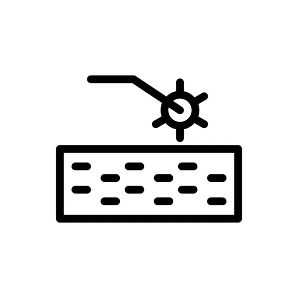 Gambar Vektor Pada Sebuah Background Premium Kualitas Simbol Thin Baris - Stok Vektor