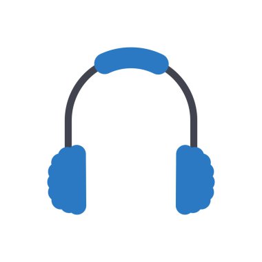 Şeffaf bir arkaplan üzerinde kulaklık vektör çizimi. Konsept ve grafik tasarımı için mükemmel kalite semboller..