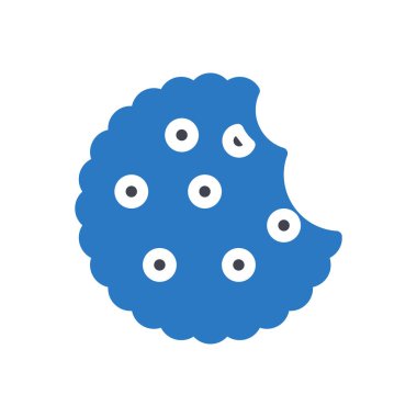 Şeffaf bir arkaplan üzerinde çerez vektör çizimi. Konsept ve grafik tasarım için mükemmel kalite sembolleri.. 