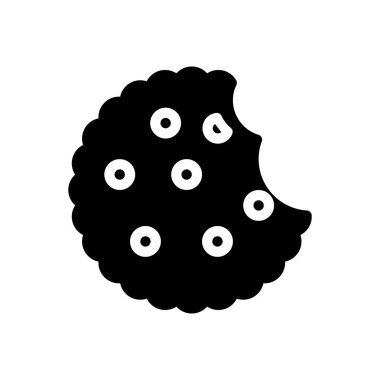 Şeffaf bir arkaplan üzerinde çerez vektör çizimi. Konsept ve grafik tasarım için mükemmel kalite sembolleri.. 