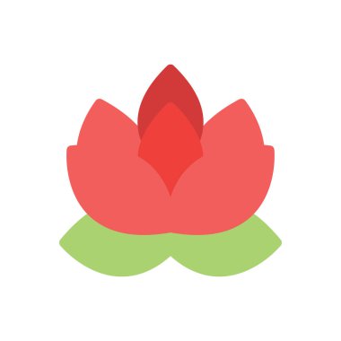 Saydam bir arkaplan üzerinde Lotus vektör illüstrasyonu. Konsept ve grafik tasarımı için birinci sınıf kalite simgeler..