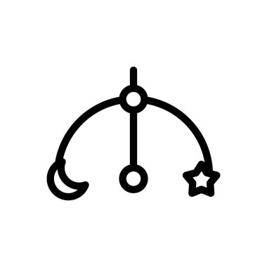 cradle vector illustration on a transparent background.Premium quality symbols.Thin line icon for concept and graphic design.