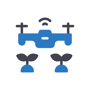 Şeffaf bir arkaplan üzerinde drone vektör illüstrasyonu. Konsept ve grafik tasarımı için mükemmel kalite semboller..