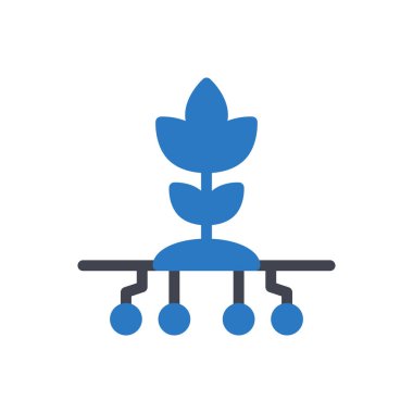 Şeffaf bir arkaplan üzerinde bitki vektör illüstrasyonu. Konsept ve grafik tasarım için özel kalite semboller..