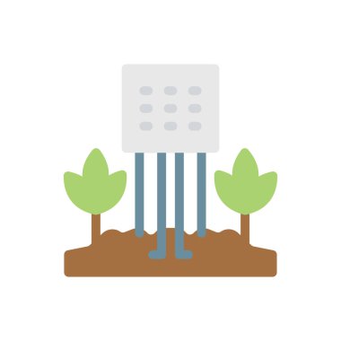 Şeffaf bir arkaplan üzerinde tarım vektör illüstrasyonu. Konsept ve grafik tasarımı için birinci sınıf kalite simgeler..