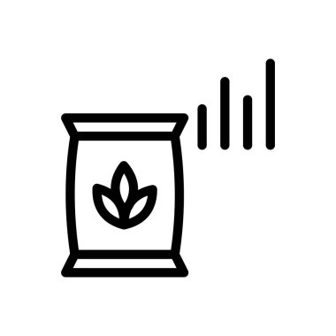 Şeffaf bir arkaplan üzerinde çuval vektör çizimi. Premium kalite semboller. Konsept ve grafik tasarım için ince çizgi simgesi. 