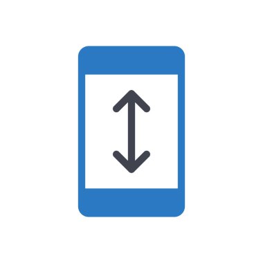 Şeffaf bir arkaplan üzerinde telefon vektör illüstrasyonu. Konsept ve grafik tasarımı için özel kalite semboller.. 