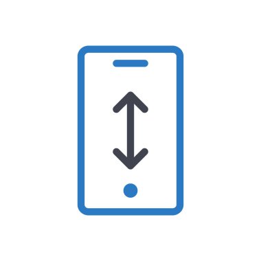 Şeffaf bir arkaplan üzerinde mobil vektör illüstrasyonu. Konsept ve grafik tasarımı için kaliteli semboller..