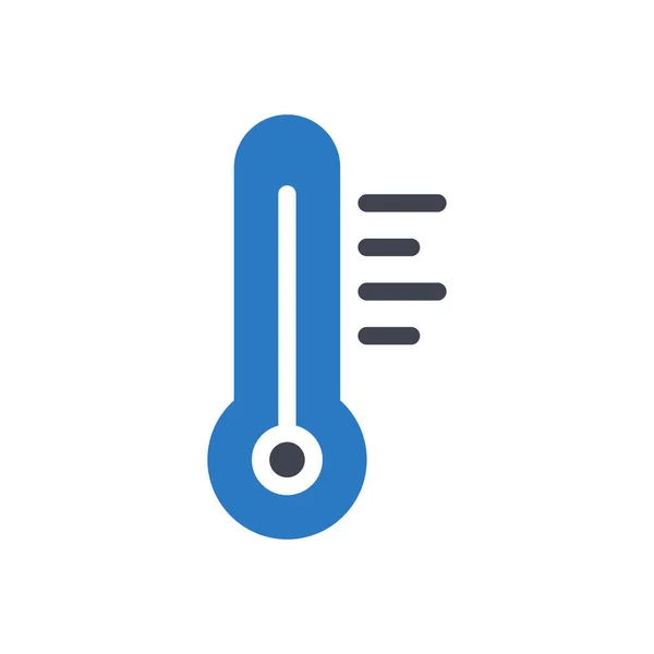 Ilustracja Wektora Temperatury Przejrzystym Tle Symbole Jakości Premium Ikona Glifów — Wektor stockowy