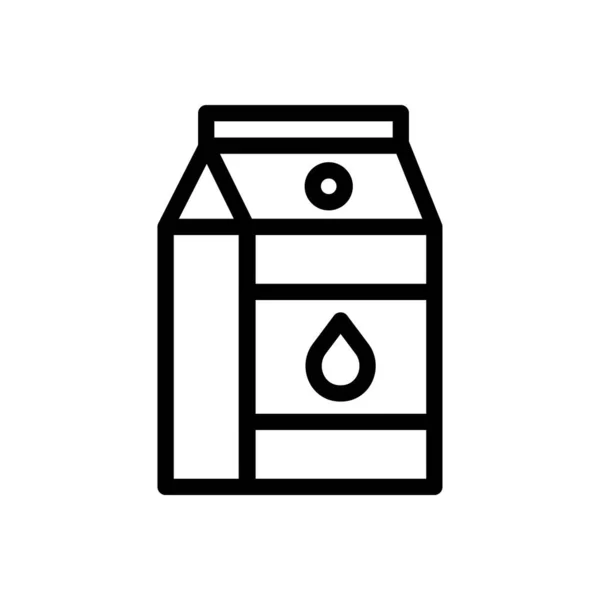 Milchvektorillustration Auf Transparentem Hintergrund Symbole Premium Qualität Thin Line Symbol — Stockvektor