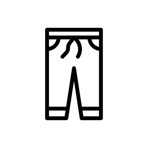 Pants Vector Illustration Transparent Background Premium Quality Symbols Thin Line — ストックベクタ