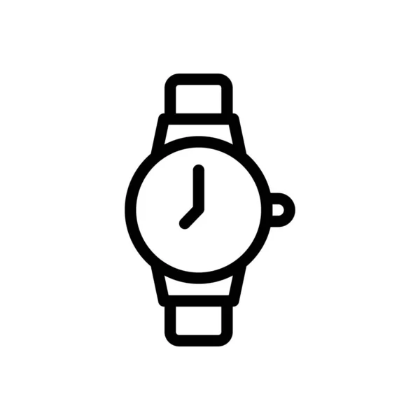 Ilustración Del Vector Del Reloj Pulsera Fondo Transparente Símbolos Calidad — Archivo Imágenes Vectoriales
