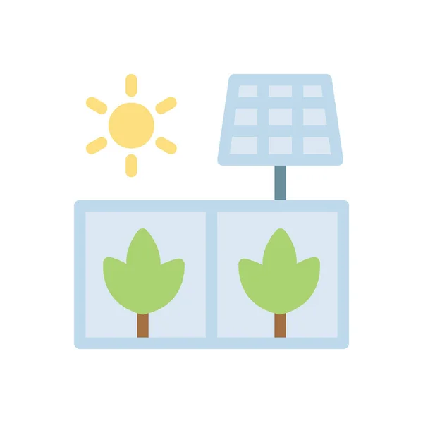Ilustração Vetor Painel Solar Fundo Transparente Ícone Qualidade Premium Syms — Vetor de Stock