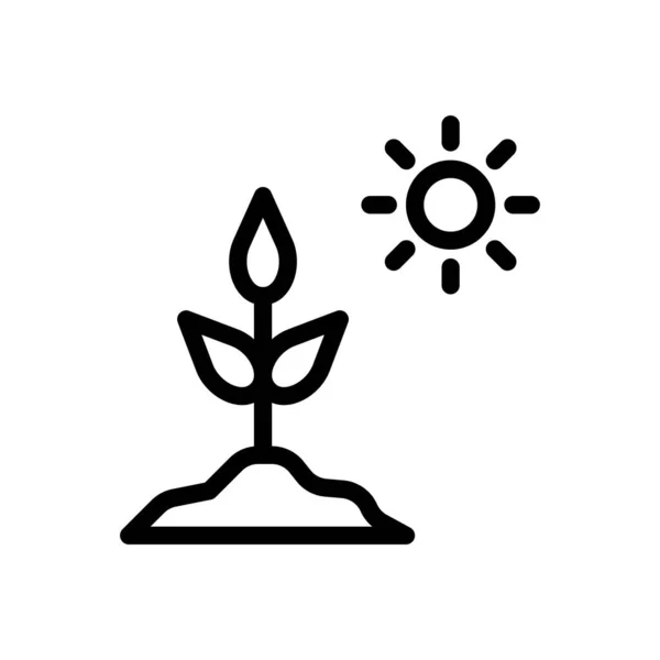 透明な背景に太陽ベクトル図 プレミアム品質の象徴概念とグラフィックデザインのための細い線のアイコン — ストックベクタ