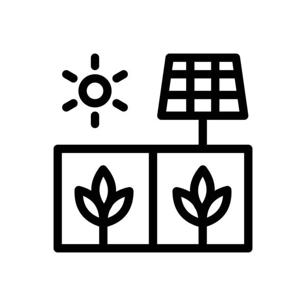 Ilustração Vetor Painel Solar Fundo Transparente Símbolos Qualidade Premium Ícone — Vetor de Stock