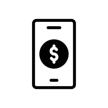 Saydam bir arkaplanda dolar vektör illüstrasyonu. Konsept ve grafik tasarım simgeleri için kaliteli semboller..