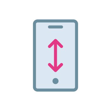 Şeffaf bir arkaplan üzerinde mobil vektör illüstrasyonu. Konsept ve grafik tasarımı için birinci sınıf kalite simgeler..