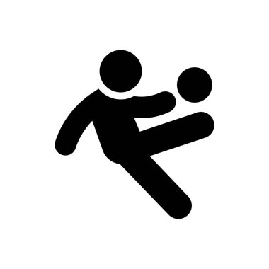 kick vector illustration on a transparent background.Premium quality symbols.Glyphs icon for concept and graphic design.