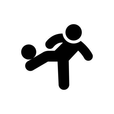 kick vector illustration on a transparent background.Premium quality symbols.Glyphs icon for concept and graphic design.