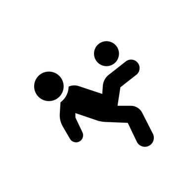 kick vector illustration on a transparent background.Premium quality symbols.Glyphs icon for concept and graphic design.