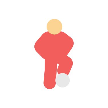 şeffaf bir arkaplan üzerinde ayakta vektör illüstrasyonu. Konsept ve grafik tasarımı için prim kalite simgeleri.. 