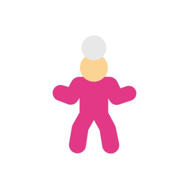 Şeffaf bir arkaplan üzerinde baş vektör illüstrasyonu. Konsept ve grafik tasarımı için birinci sınıf kalite simgeler.. 