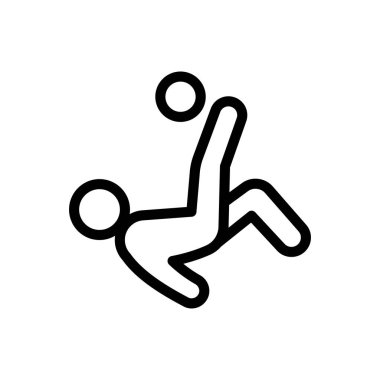 kick vector illustration on a transparent background.Premium quality symbols.Thin line icon for concept and graphic design.