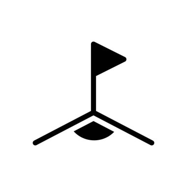 Şeffaf bir arkaplan üzerinde bayrak vektör illüstrasyonu. Konsept ve grafik tasarımı için kaliteli semboller..