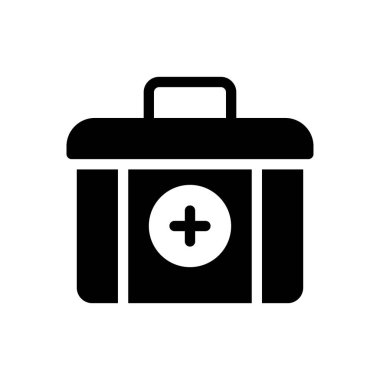 Şeffaf bir arkaplan üzerinde yardım kiti vektör illüstrasyonu. Konsept ve grafik tasarım simgeleri için kaliteli semboller..