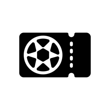 Şeffaf bir arkaplan üzerinde bilet vektör illüstrasyonu. Konsept ve grafik tasarımı için birinci sınıf kalite semboller.. 