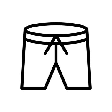 shorts vector illustration on a transparent background.Premium quality symbols.Thin line icon for concept and graphic design.