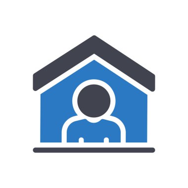 Şeffaf bir arkaplanda evde vektör illüstrasyonunda kalın. Konsept ve grafik tasarımı için en iyi kalite semboller..